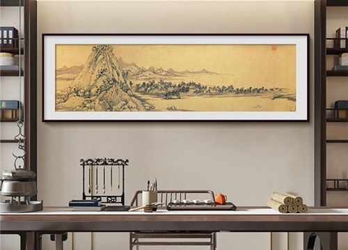 國畫山水裝飾畫制作