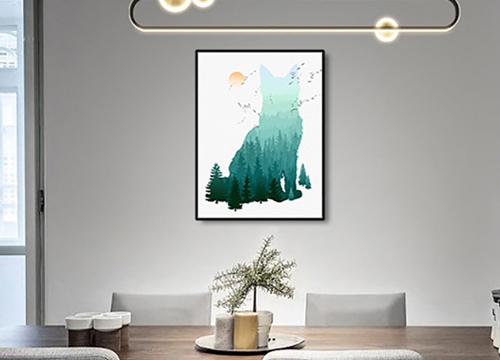 餐廳北歐風(fēng)裝飾畫制作