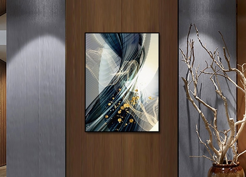 玄關(guān)抽象裝飾畫制作