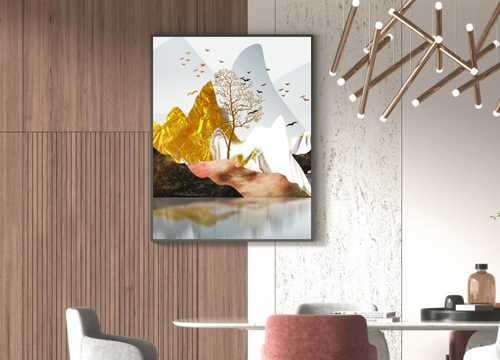 餐廳新中式裝飾畫制作