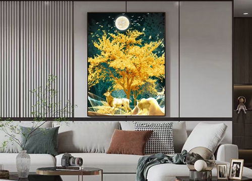 客廳現(xiàn)代裝飾畫(huà)制作