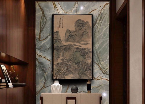 走廊山水裝飾畫制作