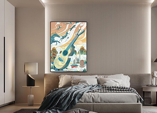 臥室民族風裝飾畫制作