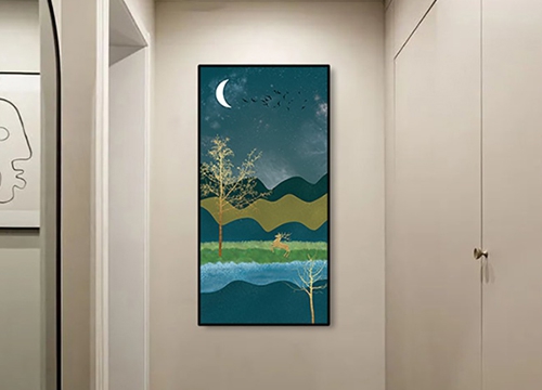 走廊北歐風(fēng)裝飾畫制作