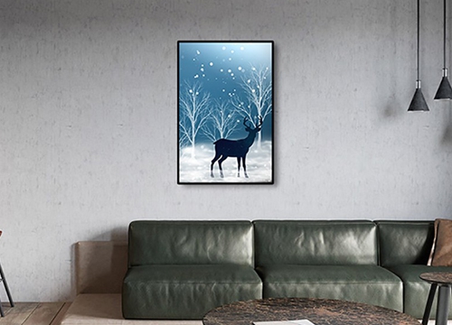 客廳北歐風(fēng)裝飾畫制作