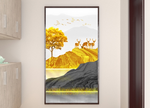 走廊新中式裝飾畫制作