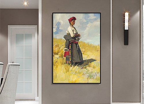 走廊復(fù)古裝飾畫(huà)制作