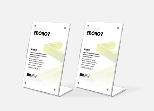 亞克力L形臺(tái)卡制作